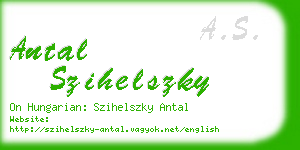 antal szihelszky business card